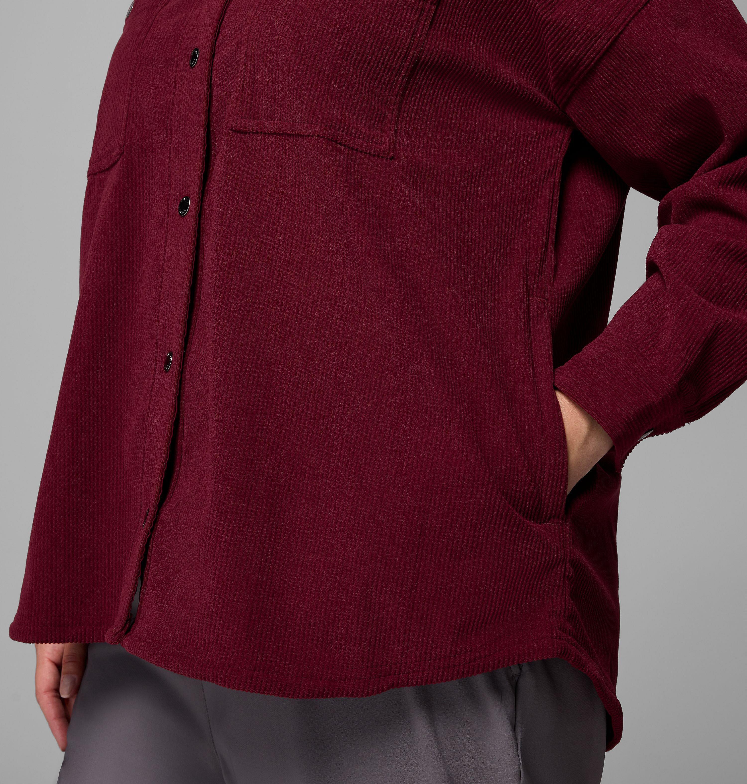 Women's Blue Point Creek Corduroy Shirt Jacket - Plus 7