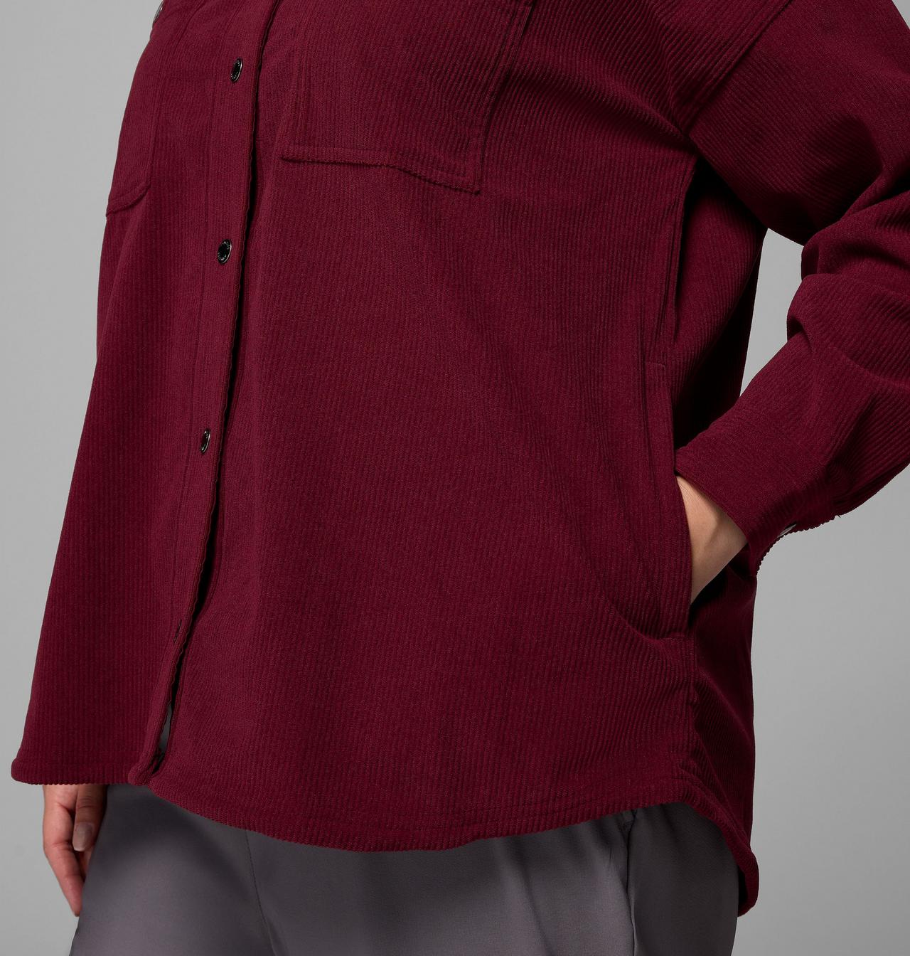 Manteau-chemise en velours côtelé Blue Point Creek™ pour femmes – Grandes tailles 7