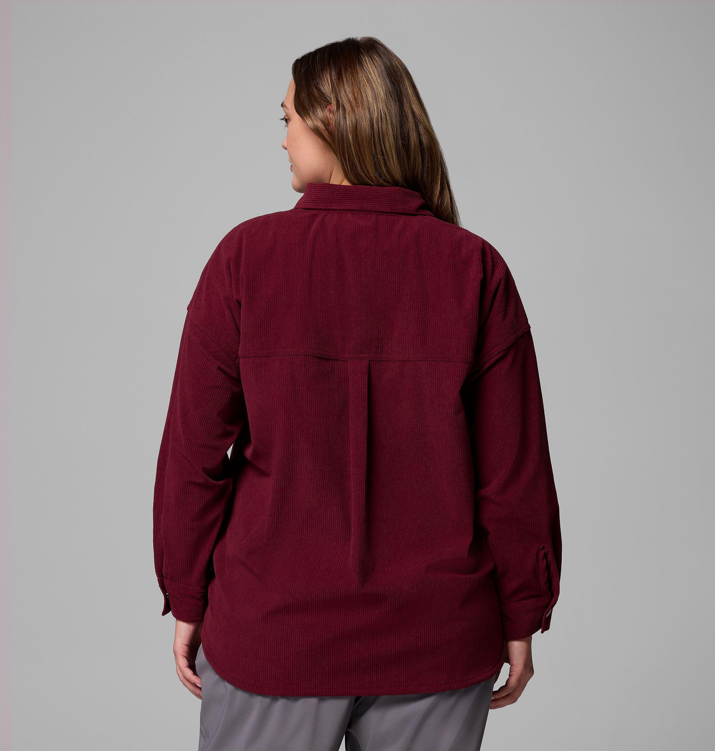 Women's Blue Point Creek Corduroy Shirt Jacket - Plus 3