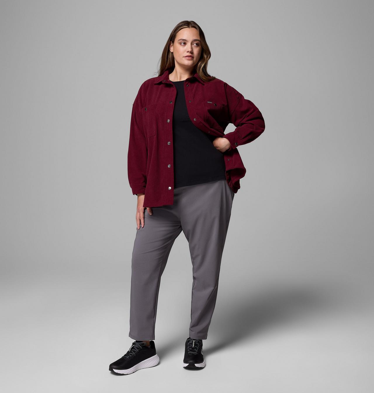 Manteau-chemise en velours côtelé Blue Point Creek™ pour femmes – Grandes tailles 2