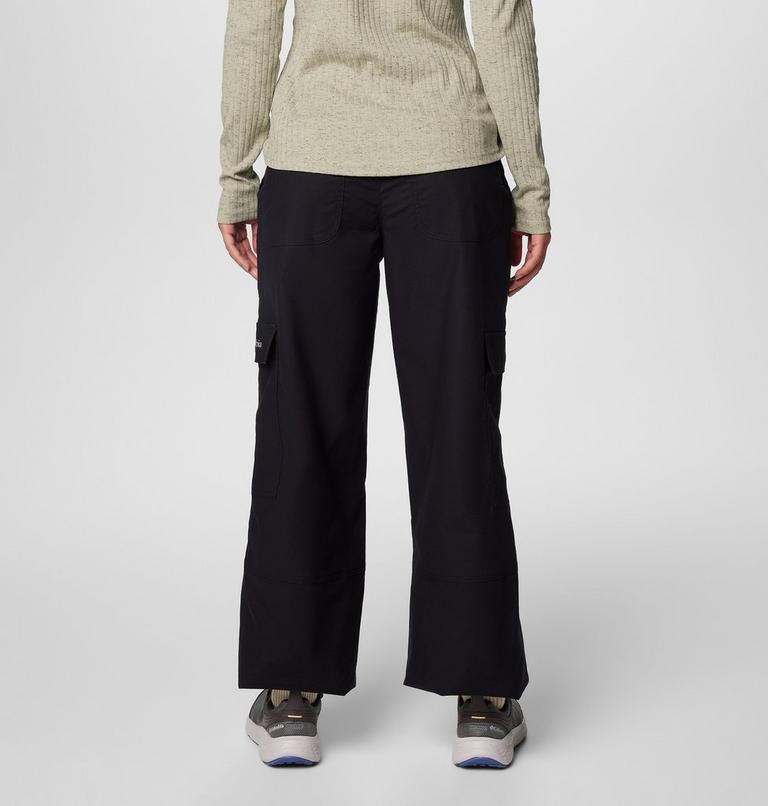Pantalón cargo antidesgarro de algodón Brea Falls para mujer, Color: Black, image 2