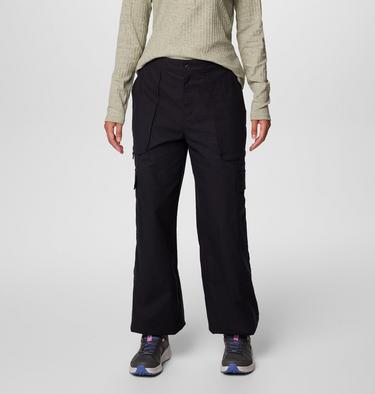 Pantaloni cargo in cotone antistrappo Brea Falls da donna, Color: Black, image 1