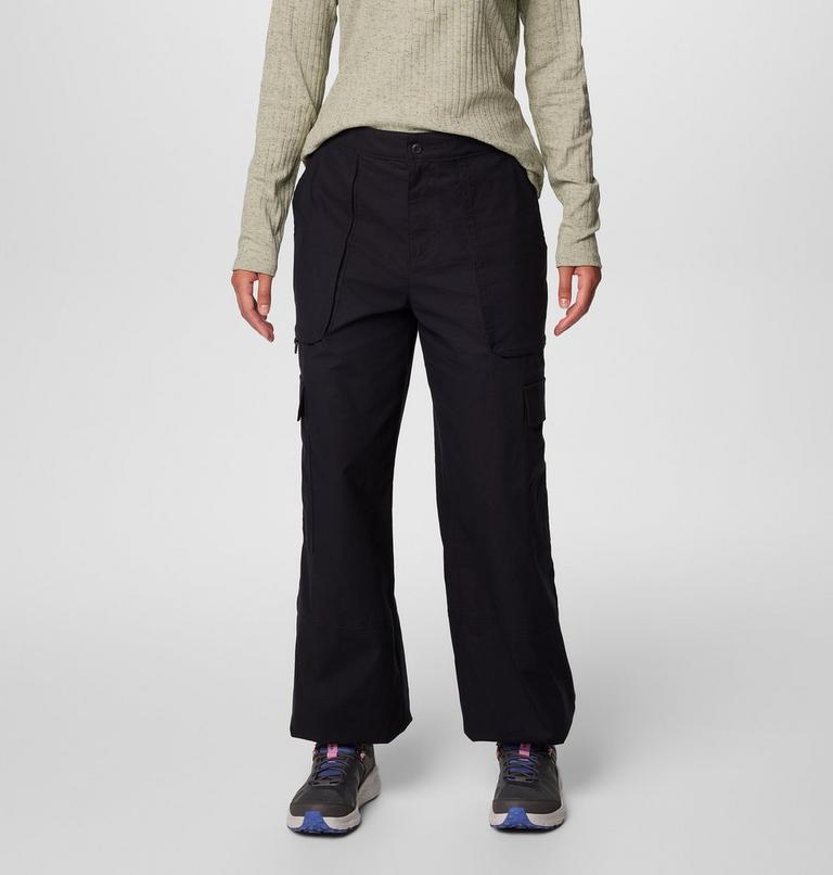 Pantalón cargo antidesgarro de algodón Brea Falls para mujer, Color: Black, image 1