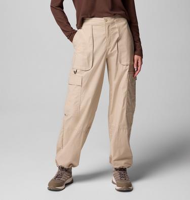 Pantaloni cargo in cotone antistrappo Brea Falls da donna, Color: Ancient Fossil, image 1