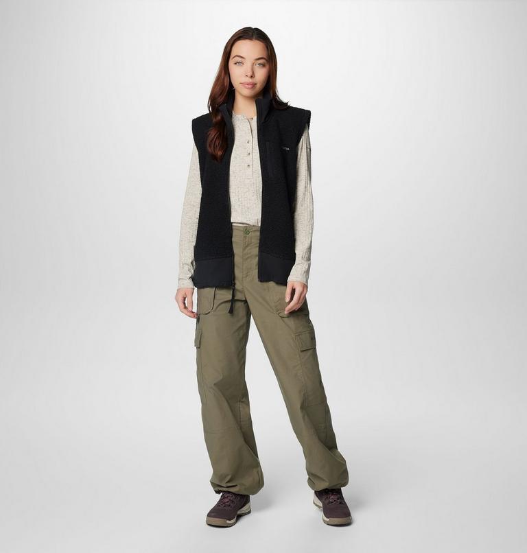 Women's Brea Falls Cotton Ripstop Cargo Trousers, Color: Stone Green, image 3