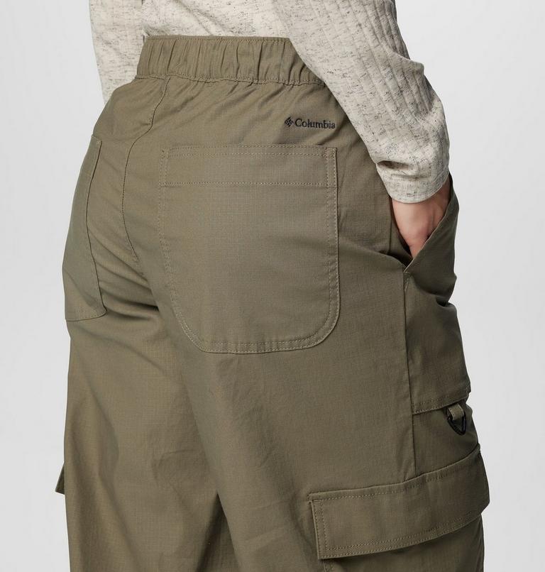Women's Brea Falls Cotton Ripstop Cargo Trousers, Color: Stone Green, image 6