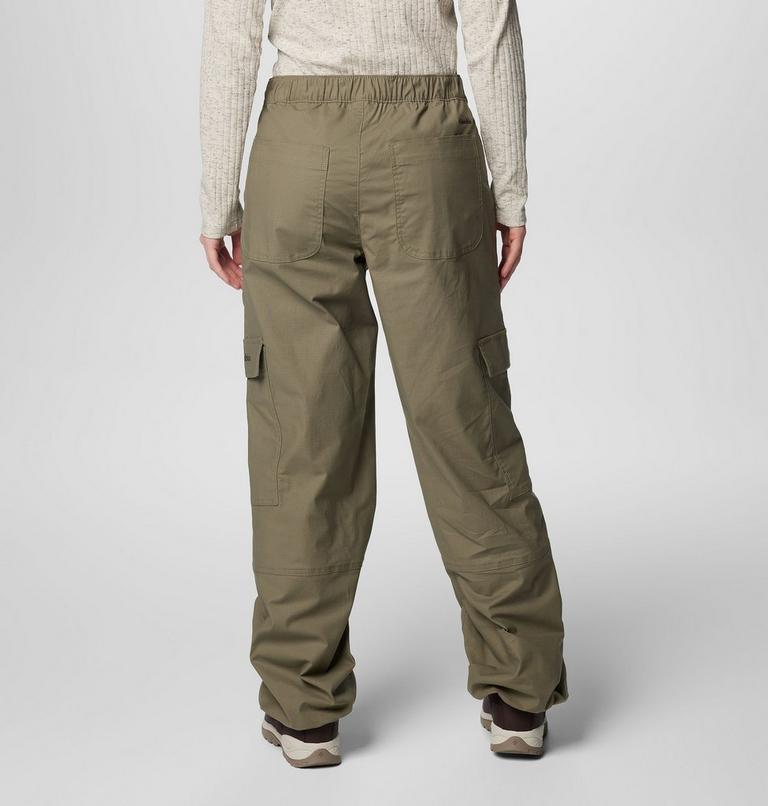 Women's Brea Falls Cotton Ripstop Cargo Trousers, Color: Stone Green, image 2