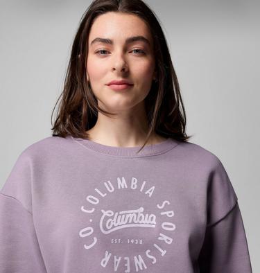 Women's Meridian Creek Sweatshirt, Color: Shale Purple, Columbia All Around, image 8