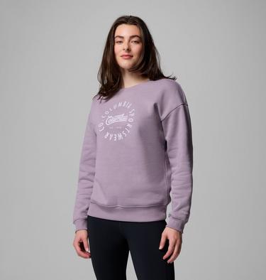 Sudadera Meridian Creek para mujer, Color: Shale Purple, Columbia All Around, image 3