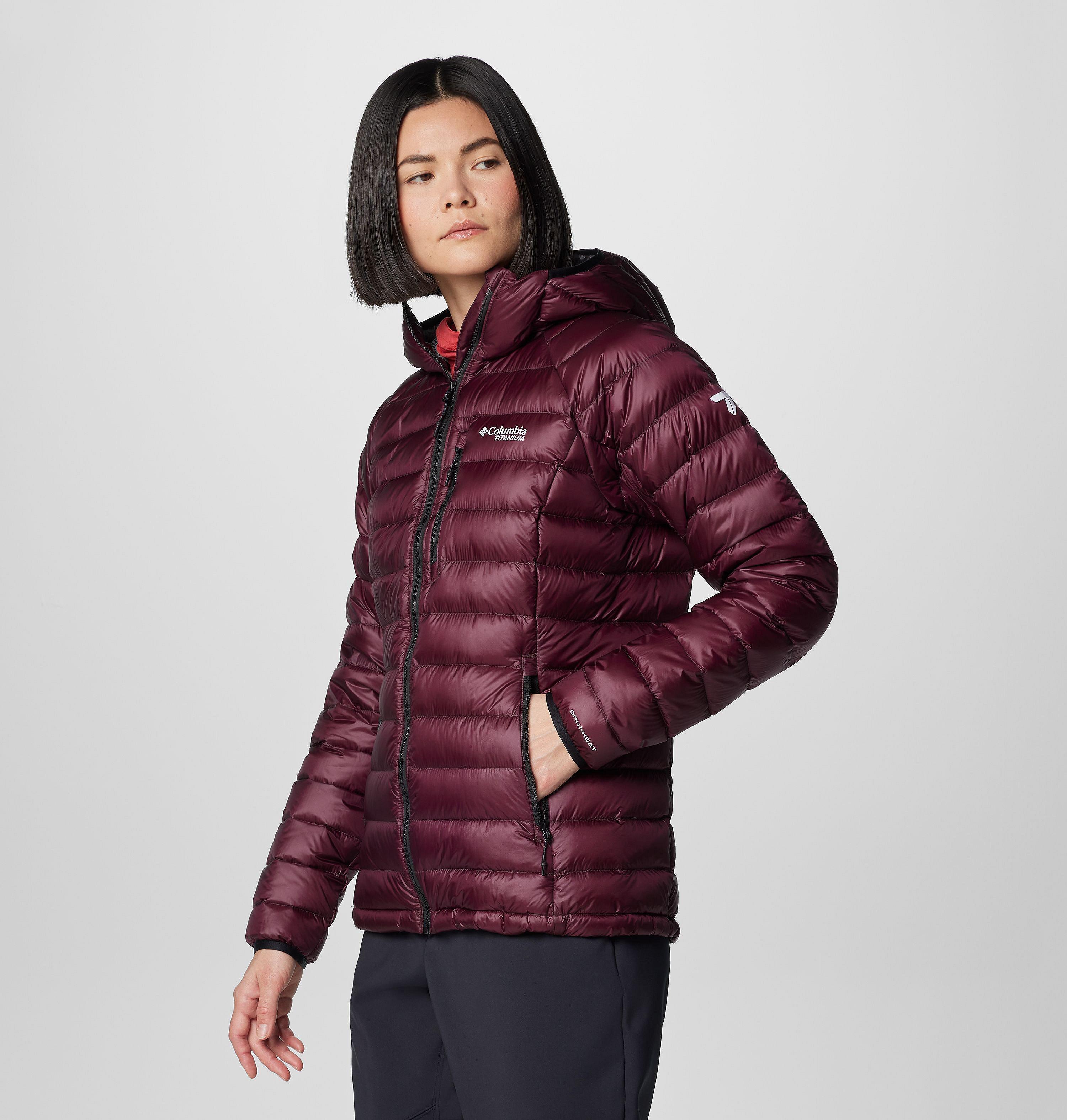 Women's Arctic Crest Down Hooded Jacket 4