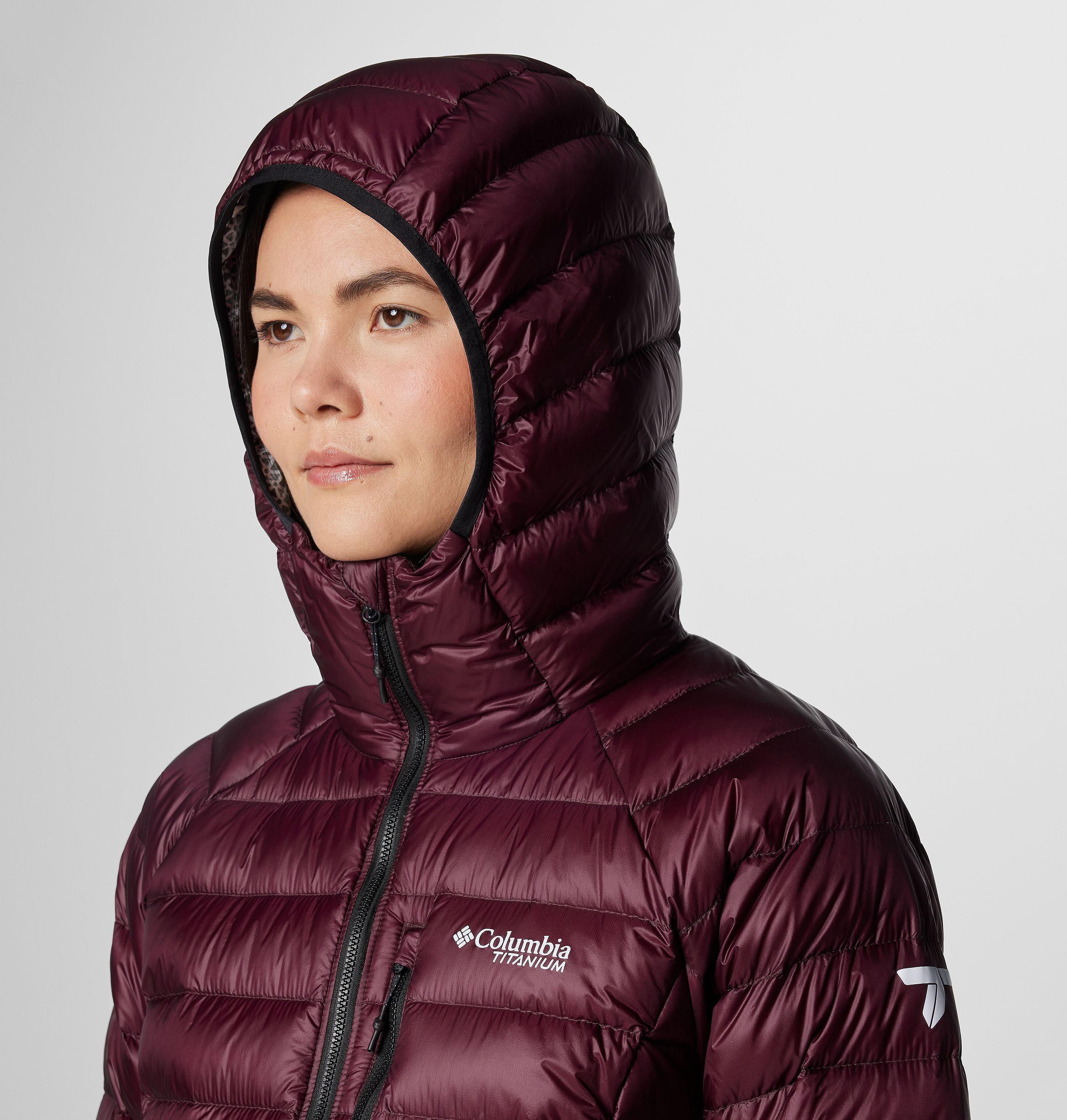Women's Arctic Crest Down Hooded Jacket 5