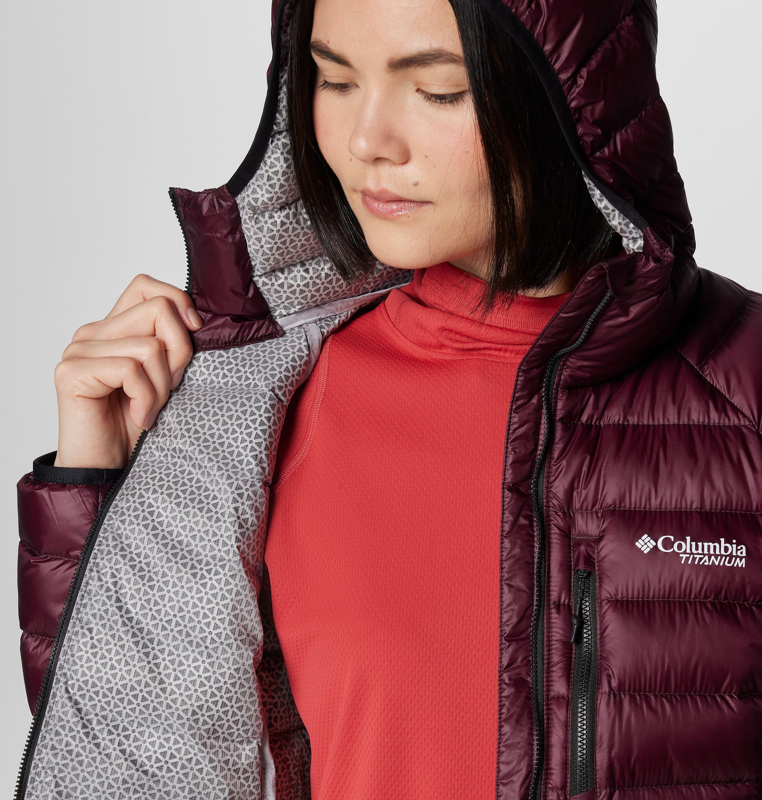 Women's Arctic Crest Down Hooded Jacket 6