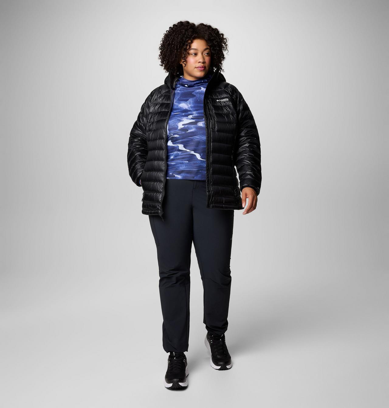 Women's Arctic Crest™ Down Hooded Jacket - Plus Size 3