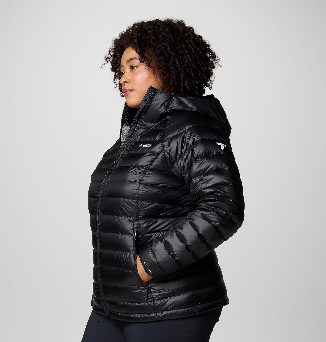 Women's Arctic Crest™ Down Hooded Jacket - Plus Size 4