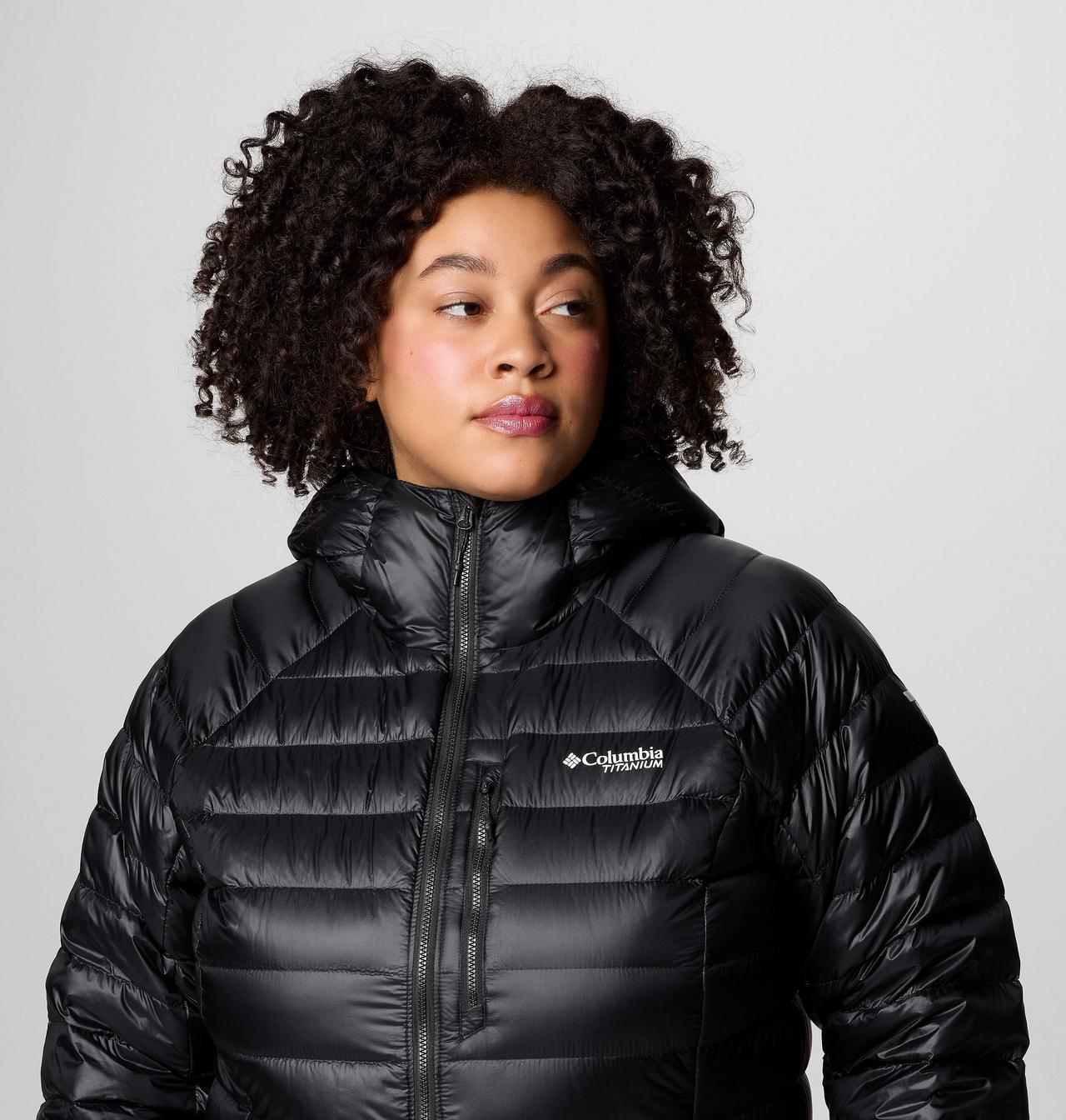 Women's Arctic Crest™ Down Hooded Jacket - Plus Size 5
