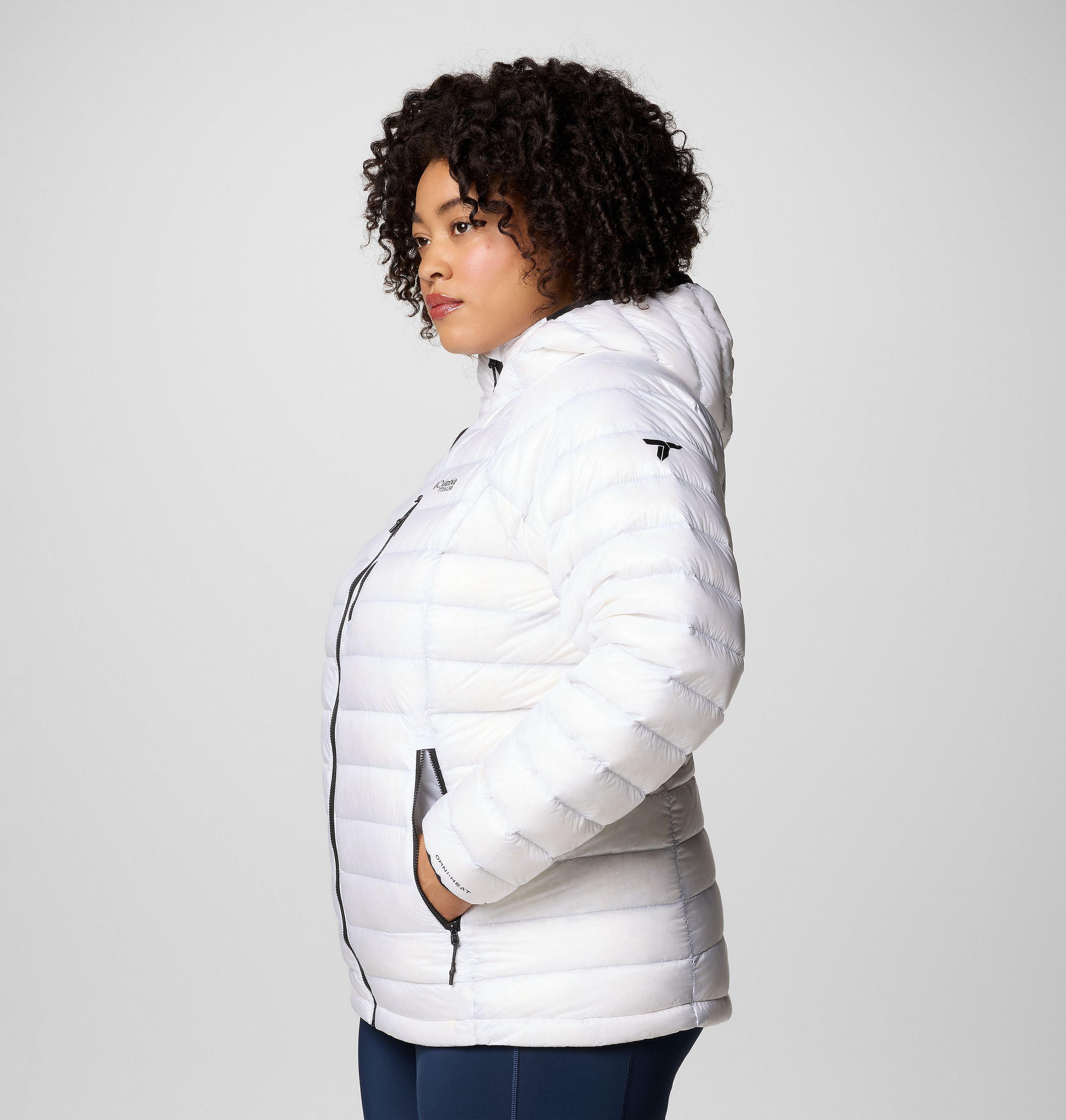 Women's Arctic Crest Down Hooded Jacket - Plus Size 4