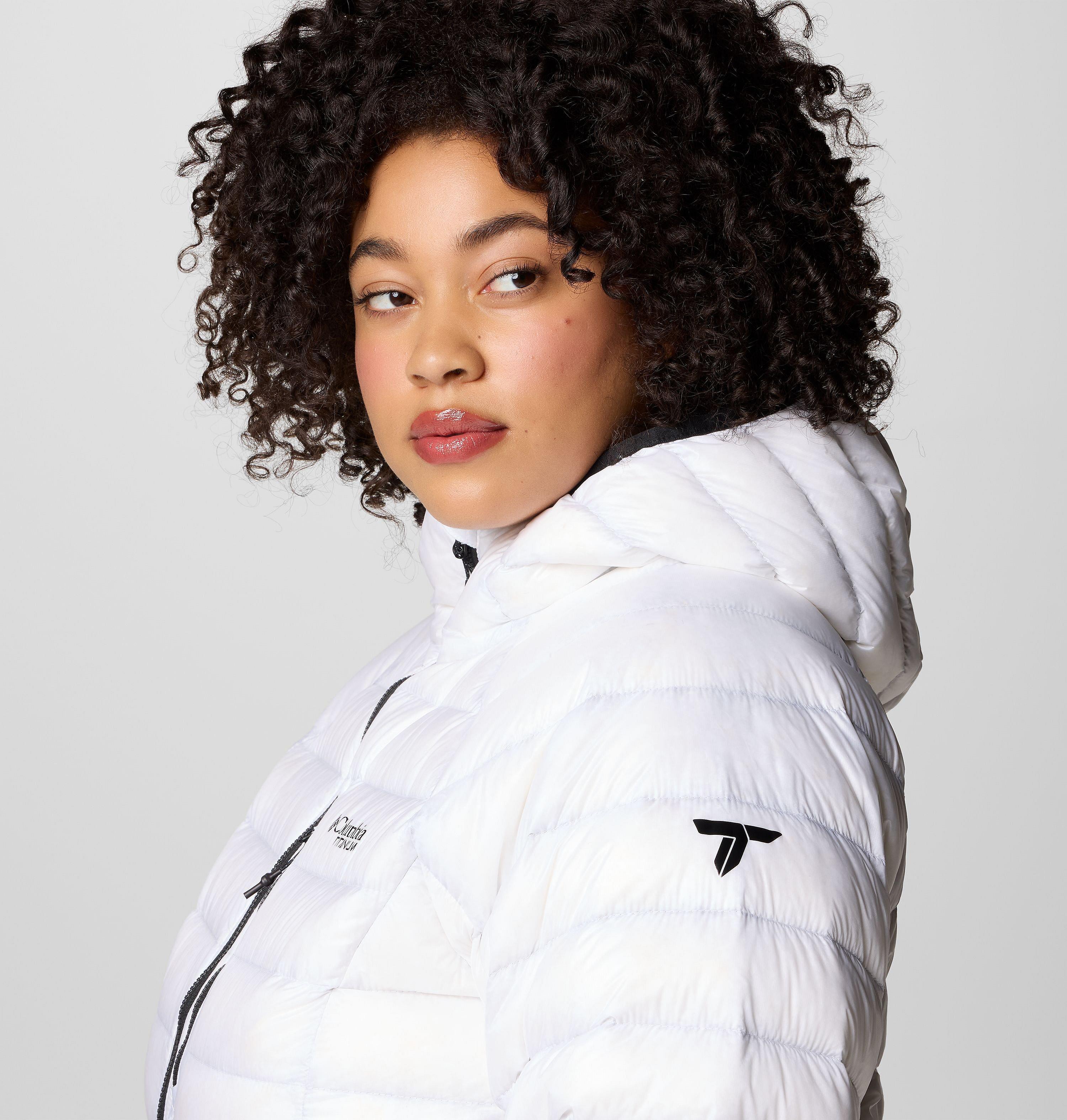 Women's Arctic Crest Down Hooded Jacket - Plus Size 6