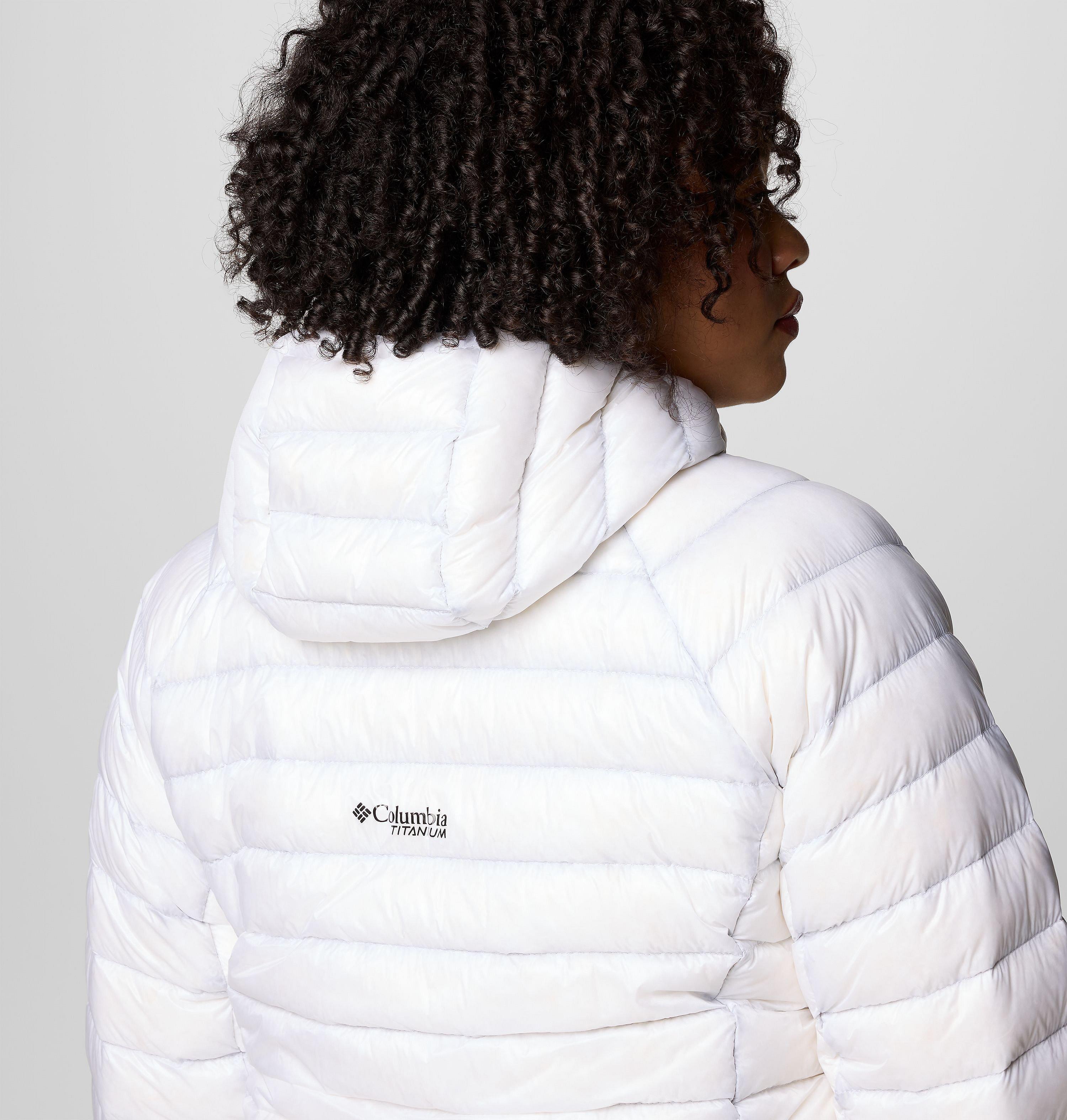 Women's Arctic Crest Down Hooded Jacket - Plus Size 7