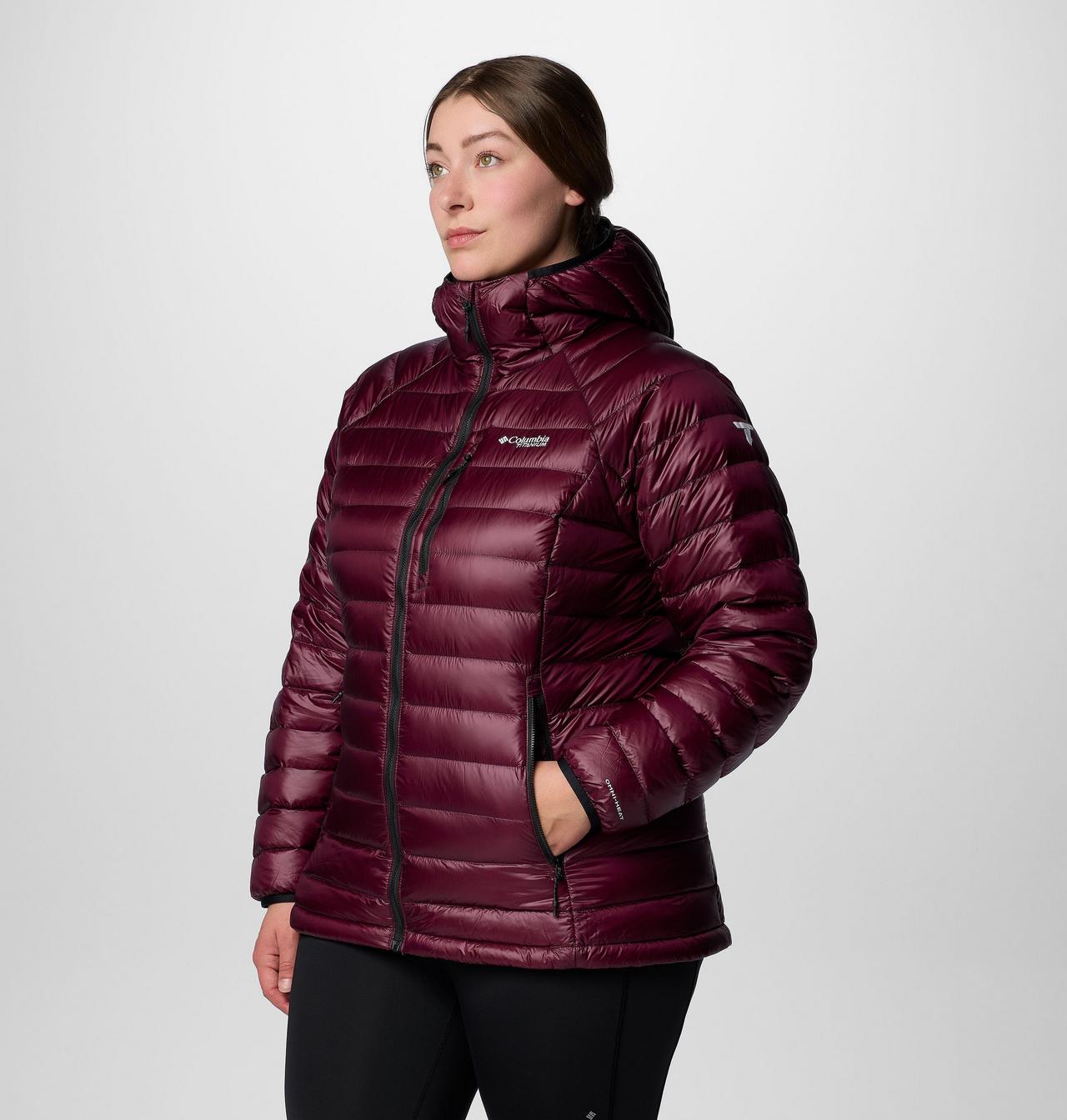 Women's Arctic Crest™ Down Hooded Jacket - Plus Size 4