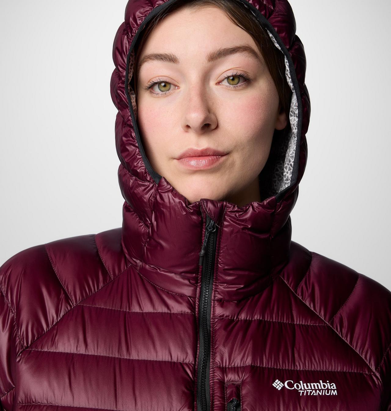 Women's Arctic Crest™ Down Hooded Jacket - Plus Size 5