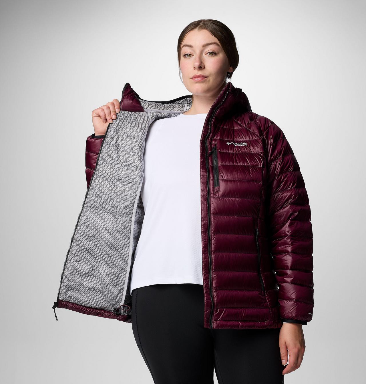 Women's Arctic Crest™ Down Hooded Jacket - Plus Size 6