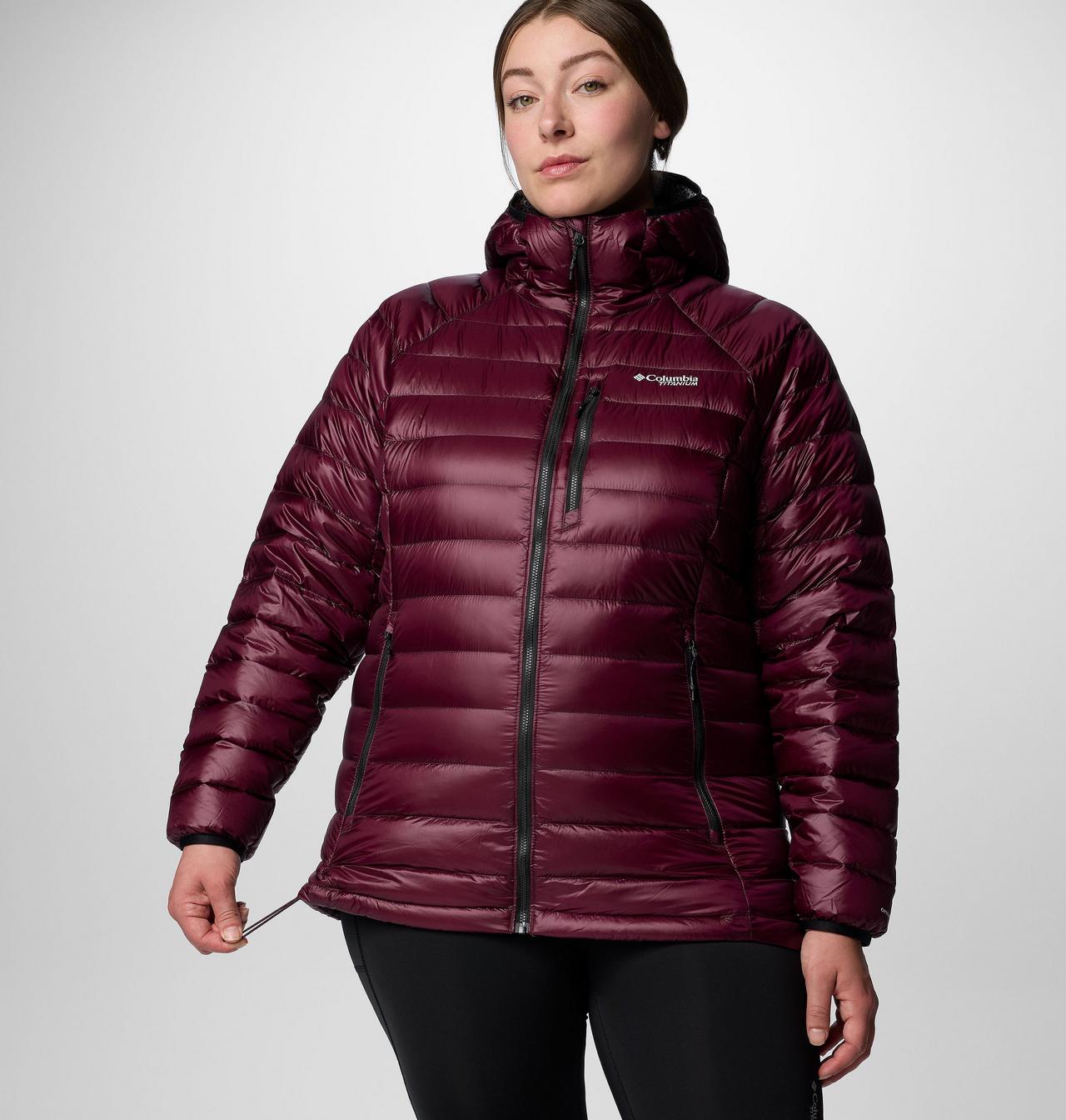 Women's Arctic Crest™ Down Hooded Jacket - Plus Size 7