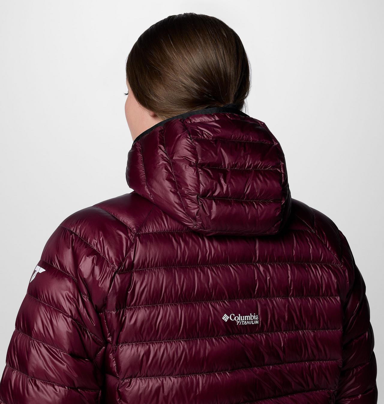 Women's Arctic Crest™ Down Hooded Jacket - Plus Size 8