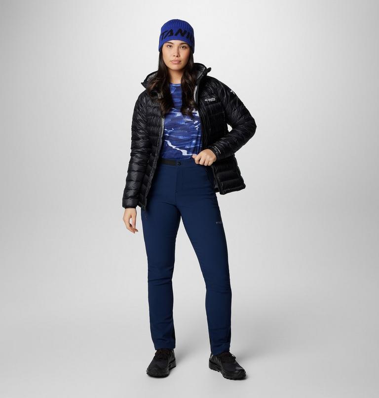 Women's Arctic Crest Down Hooded Jacket, Color: Black, image 3