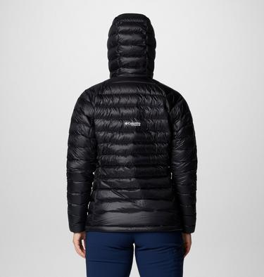 Women's Arctic Crest Down Hooded Jacket, Color: Black, image 2