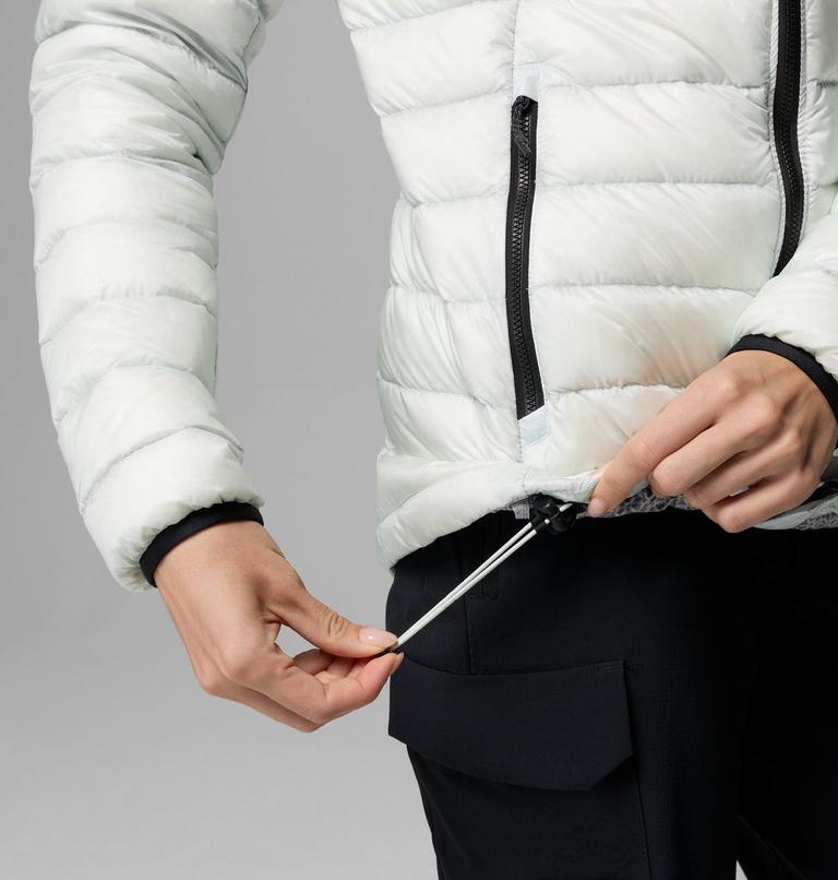 Women's Arctic Crest Down Hooded Jacket, Color: Tea Light, image 9