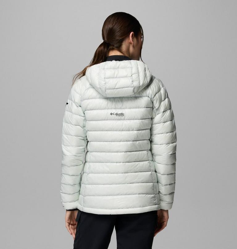 Women's Arctic Crest Down Hooded Jacket, Color: Tea Light, image 3