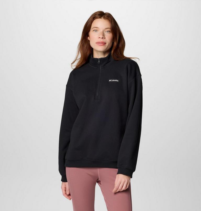 Women's Meridian Creek Half Zip Sweatshirt, Color: Black, image 1