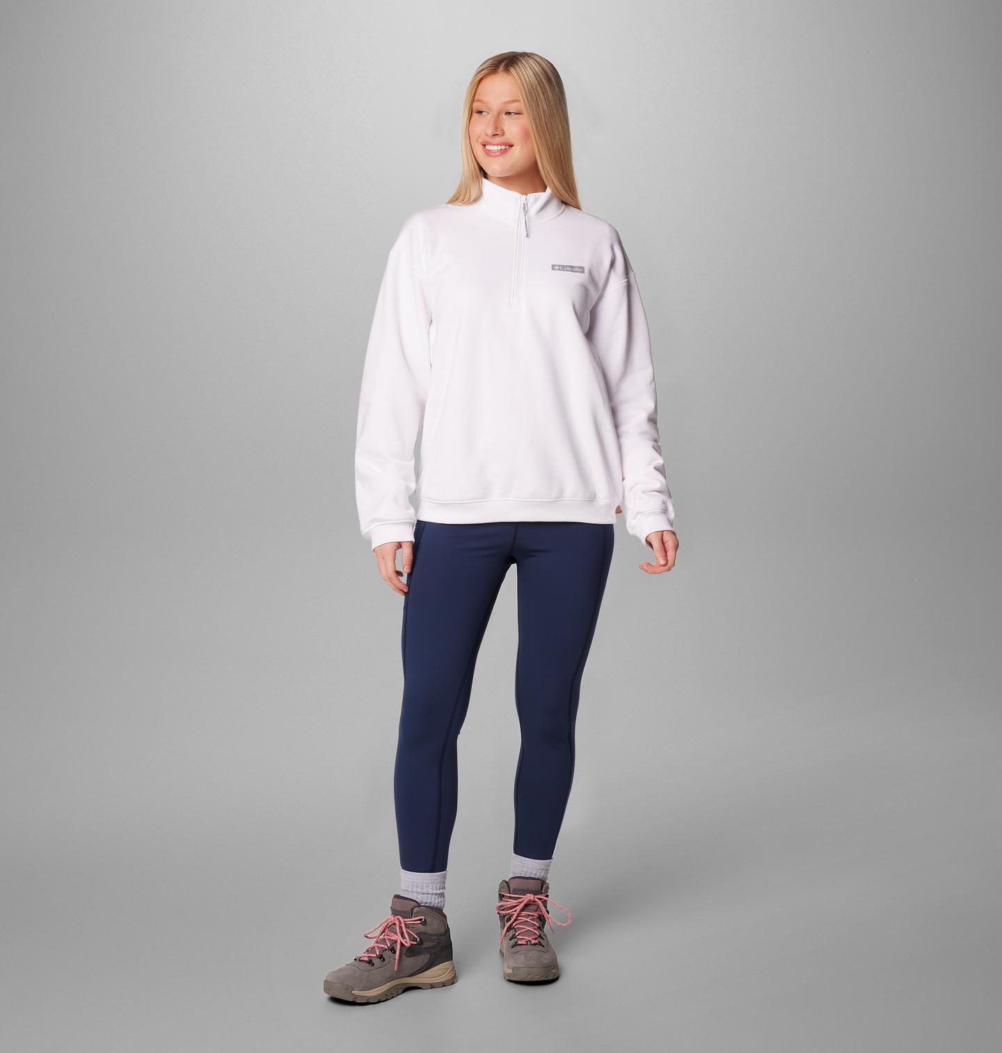 Женский свитер Columbia Meridian Creek Quarter Zip Pullover, цвет: Белый — фото 2