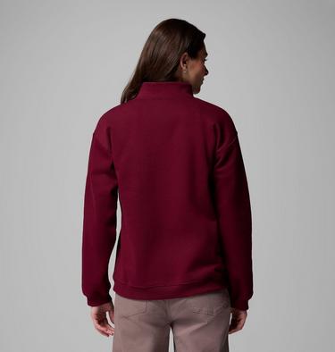 Sudadera con media cremallera Meridian Creek para mujer, Color: Rich Wine, image 3