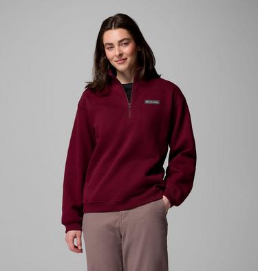 Meridian Creek Quarter Zip, Color: Rich Wine, image 3