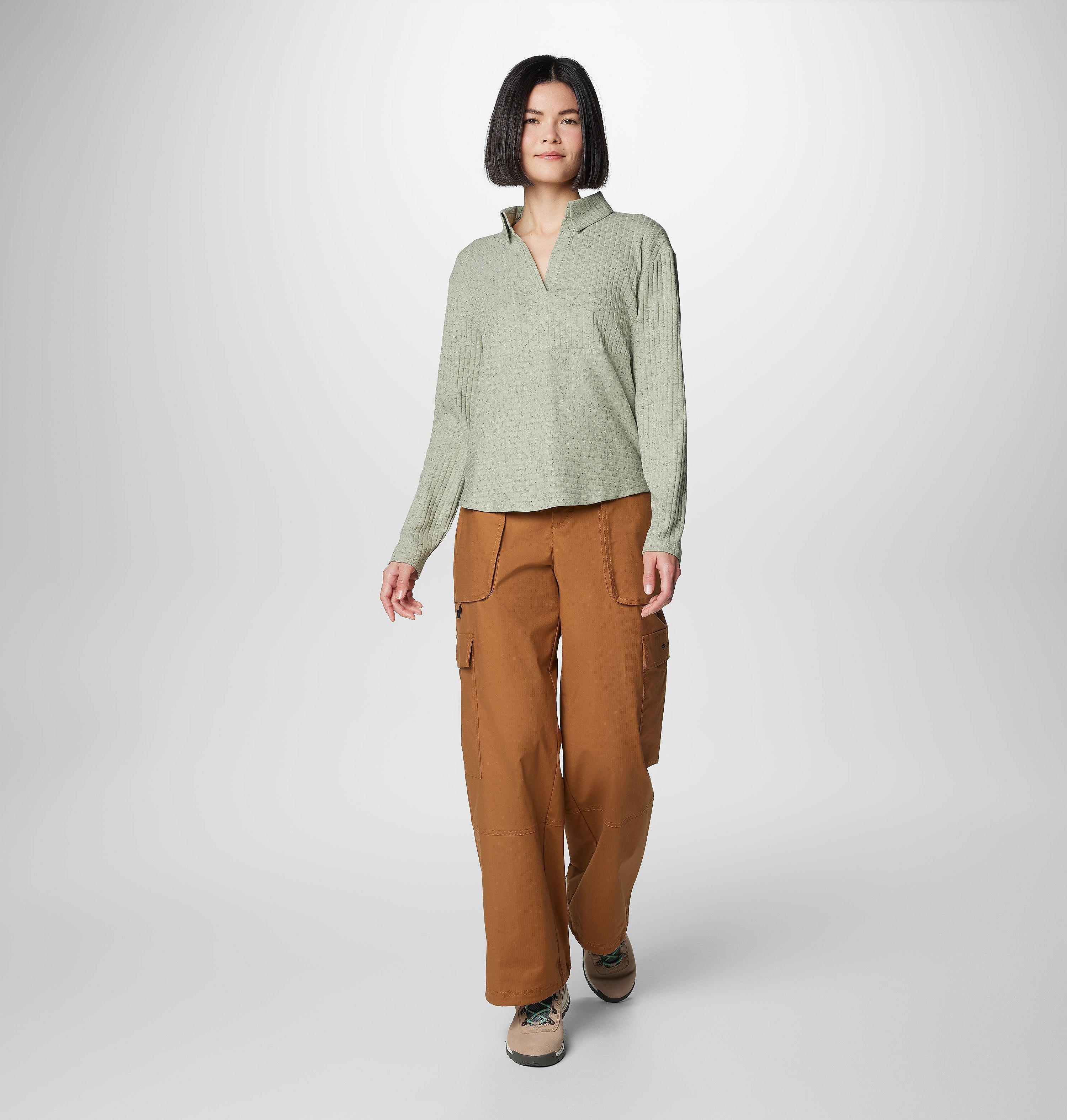Women's Brea Falls Collared Long Sleeve Shirt 3