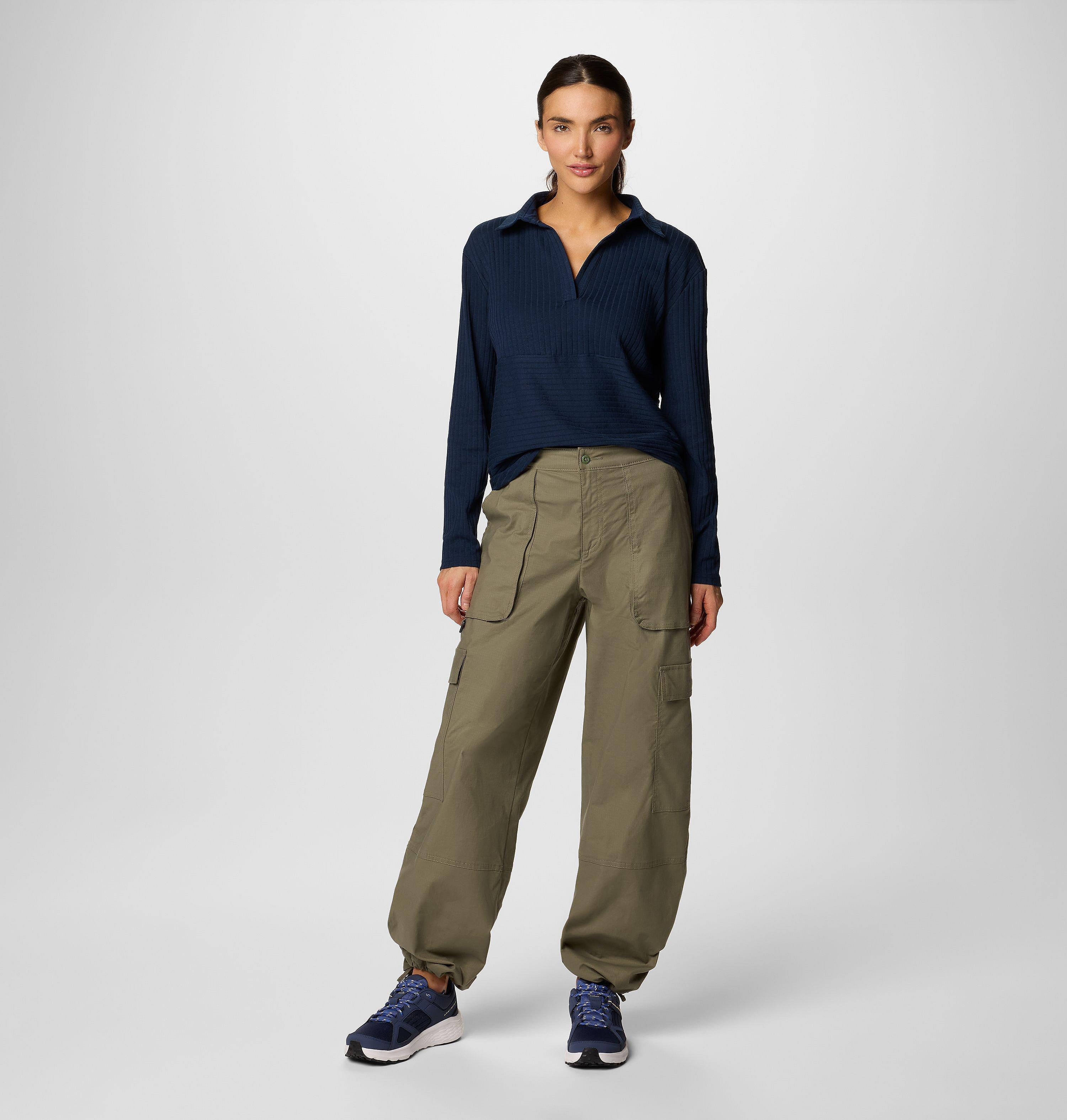 Women's Brea Falls Collared Long Sleeve Shirt 3
