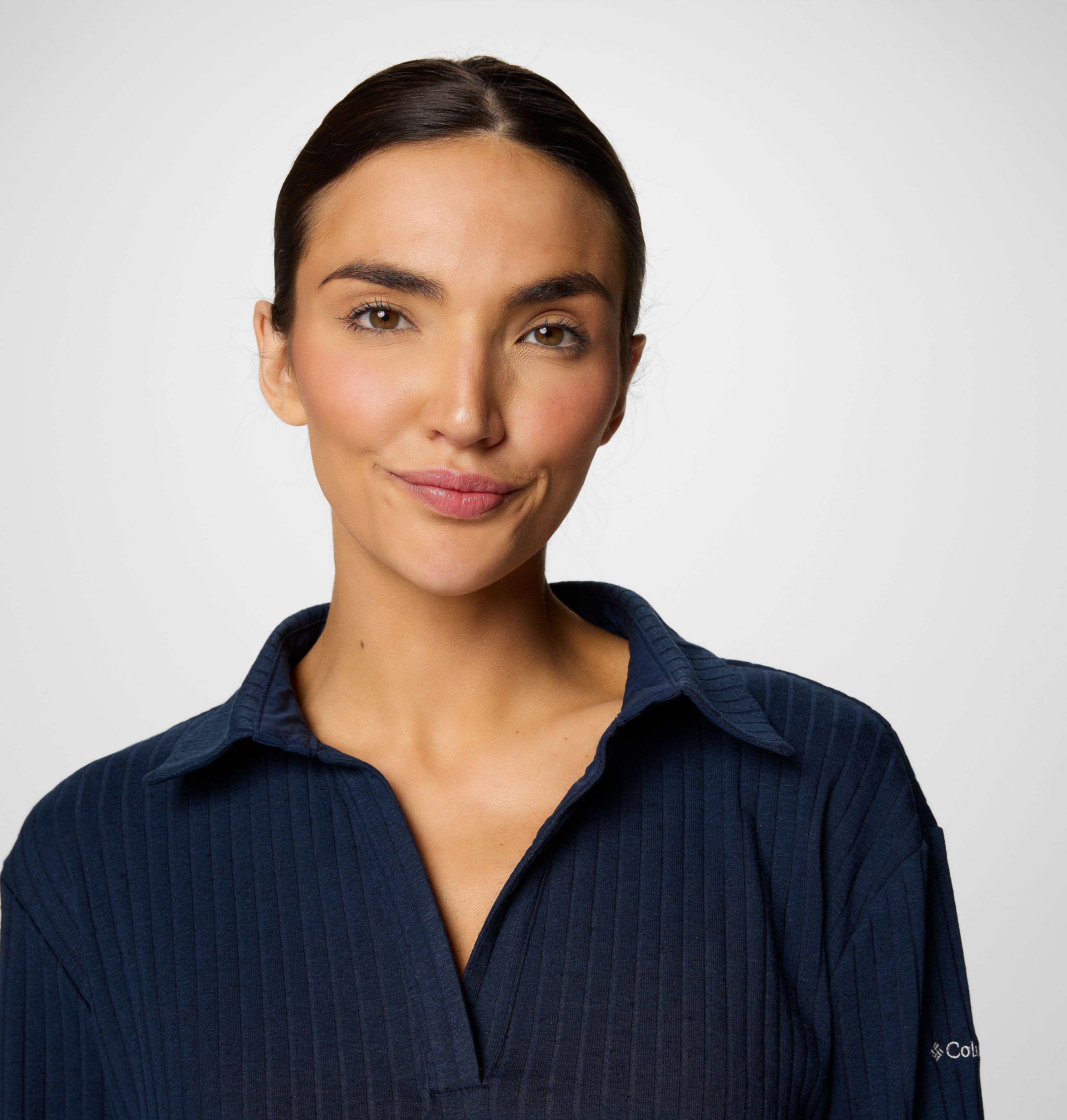 Women's Brea Falls Collared Long Sleeve Shirt 5