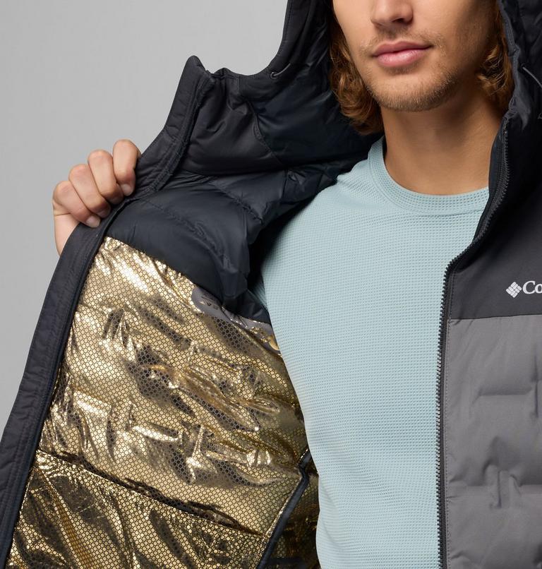 Chaqueta de plumón impermeable con capucha Grand Trek III para hombre, Color: City Grey, Shark, image 6