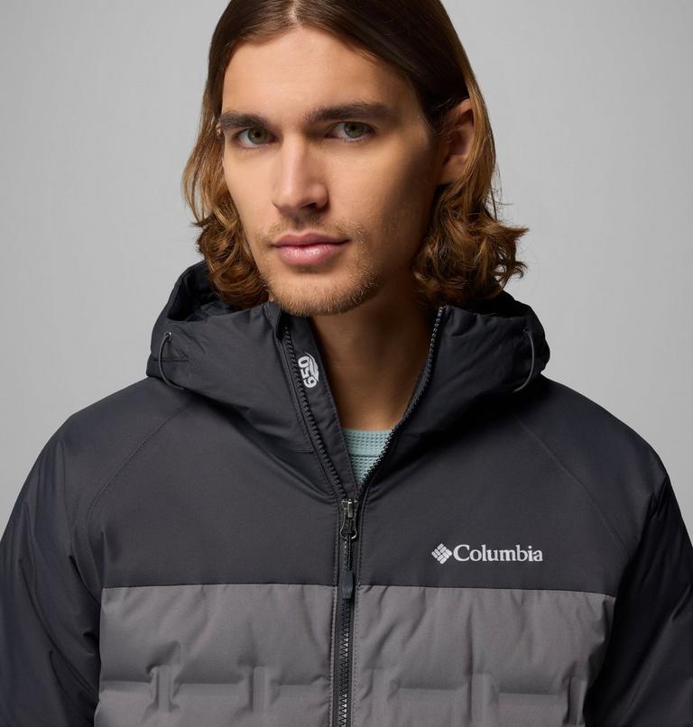 Chaqueta de plumón impermeable con capucha Grand Trek III para hombre, Color: City Grey, Shark, image 7