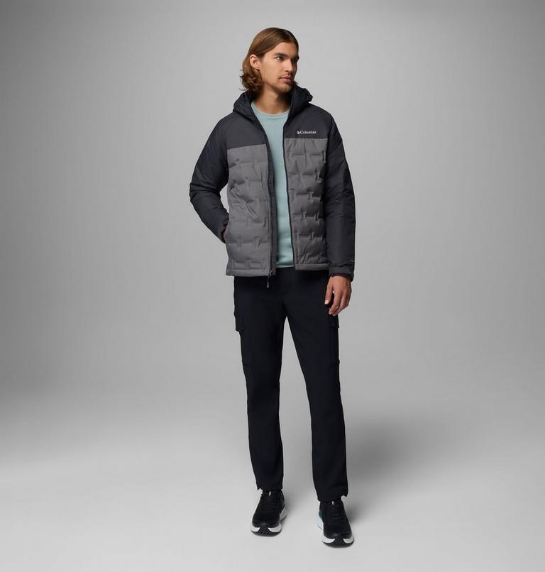 Chaqueta de plumón impermeable con capucha Grand Trek III para hombre, Color: City Grey, Shark, image 2