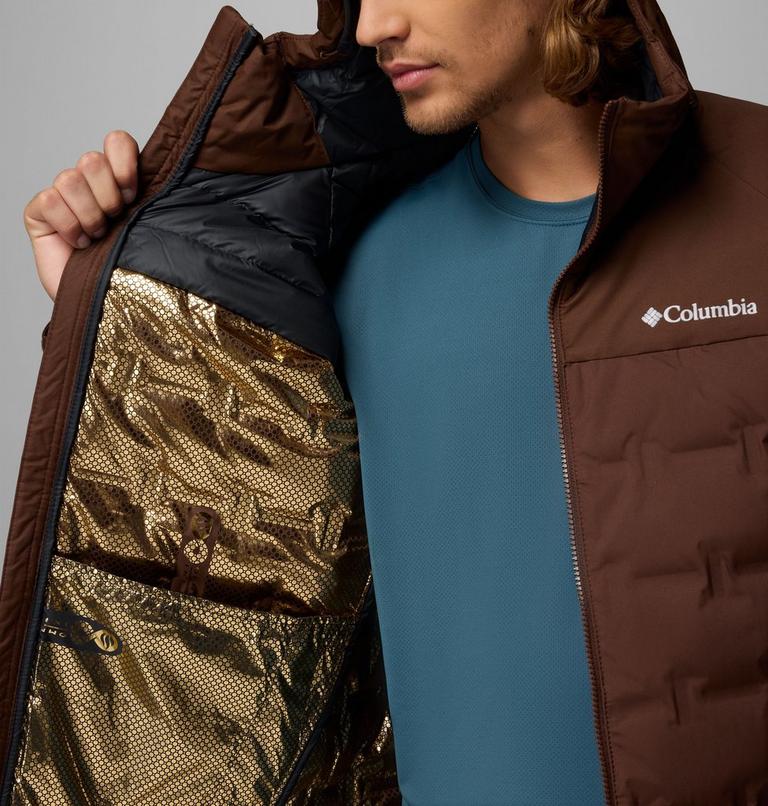 Chaqueta de plumón impermeable con capucha Grand Trek III para hombre, Color: Tobacco, image 6