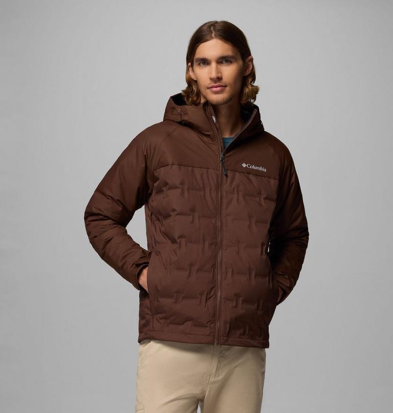 Chaqueta de plumón impermeable con capucha Grand Trek III para hombre, Color: Tobacco, image 1