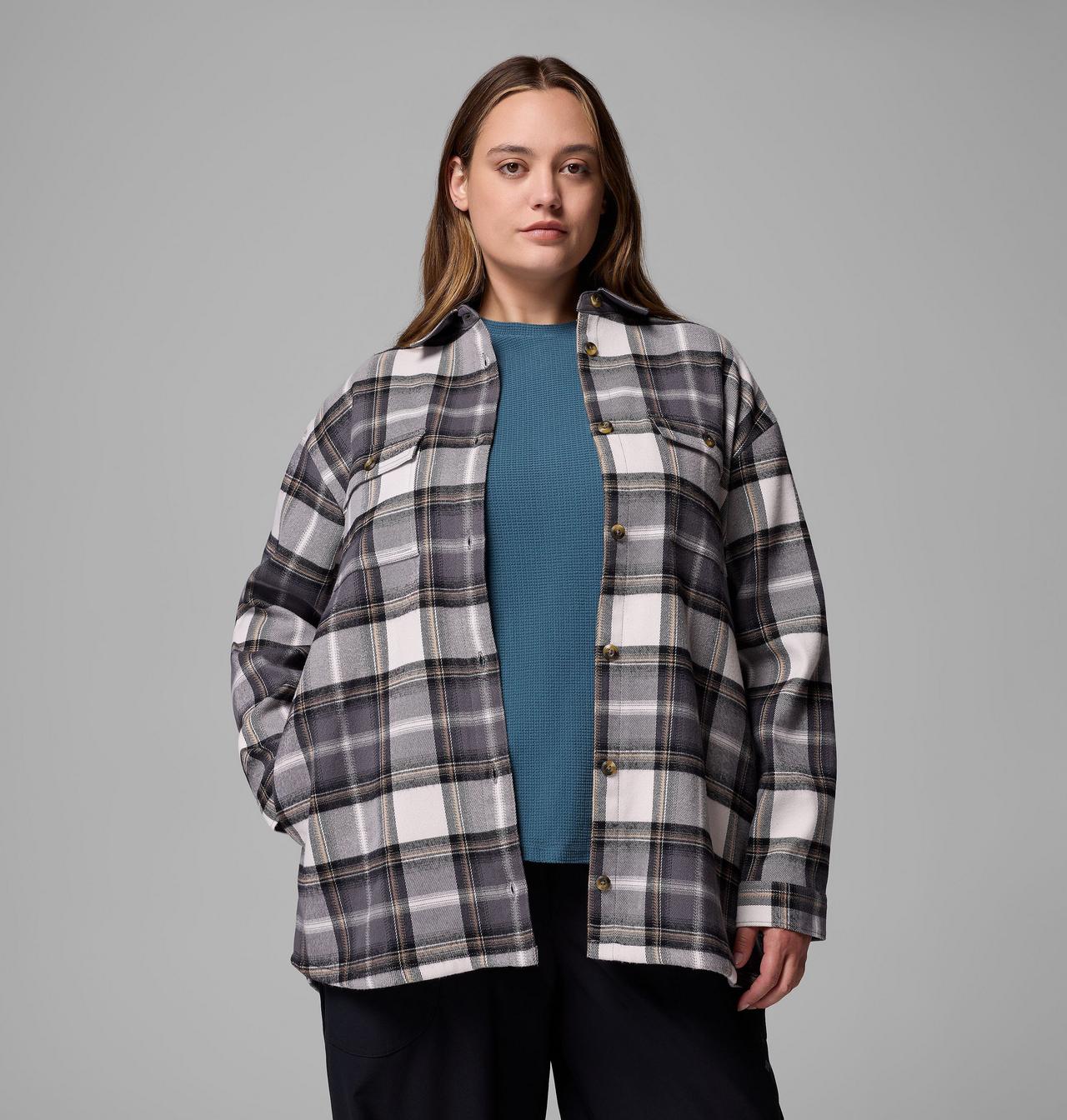 Women's Blue Point Creek™ Shirt Jacket - Plus Size 5