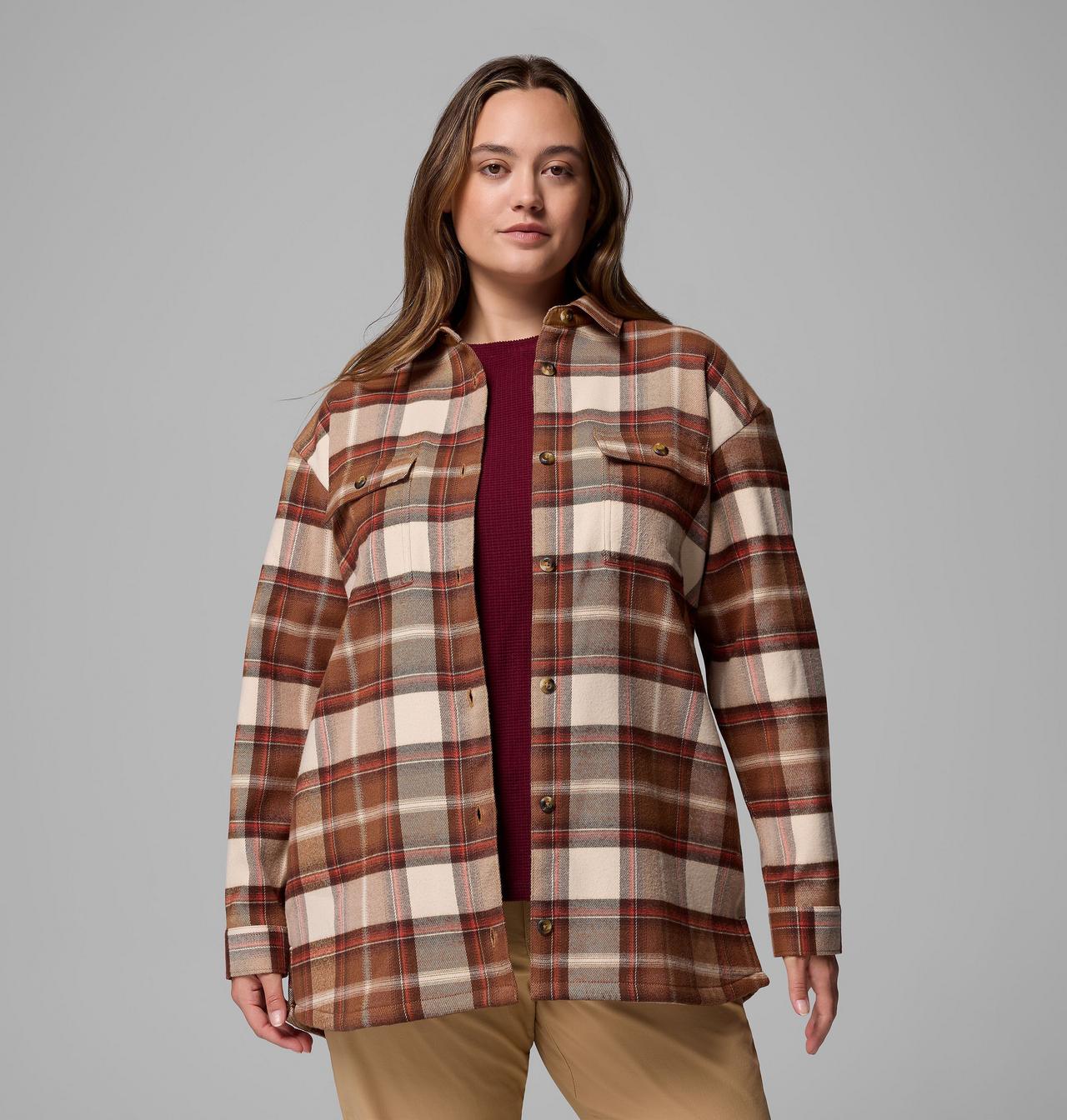 Women's Blue Point Creek™ Shirt Jacket - Plus Size 5