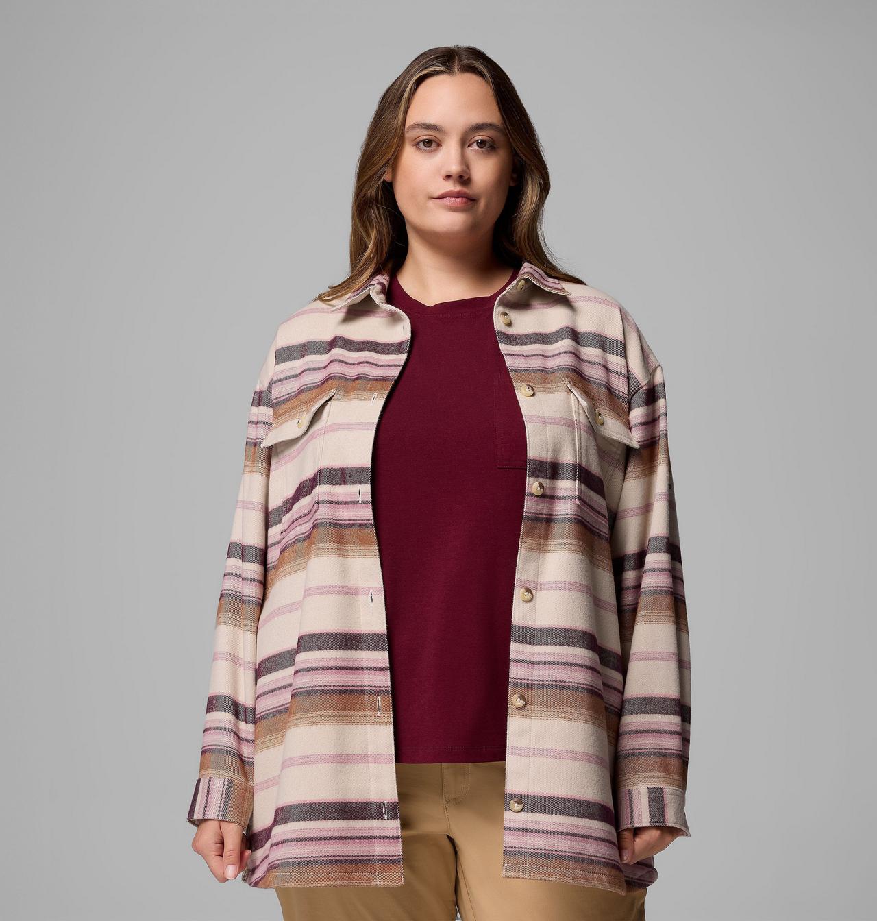 Women's Blue Point Creek™ Shirt Jacket - Plus Size 5