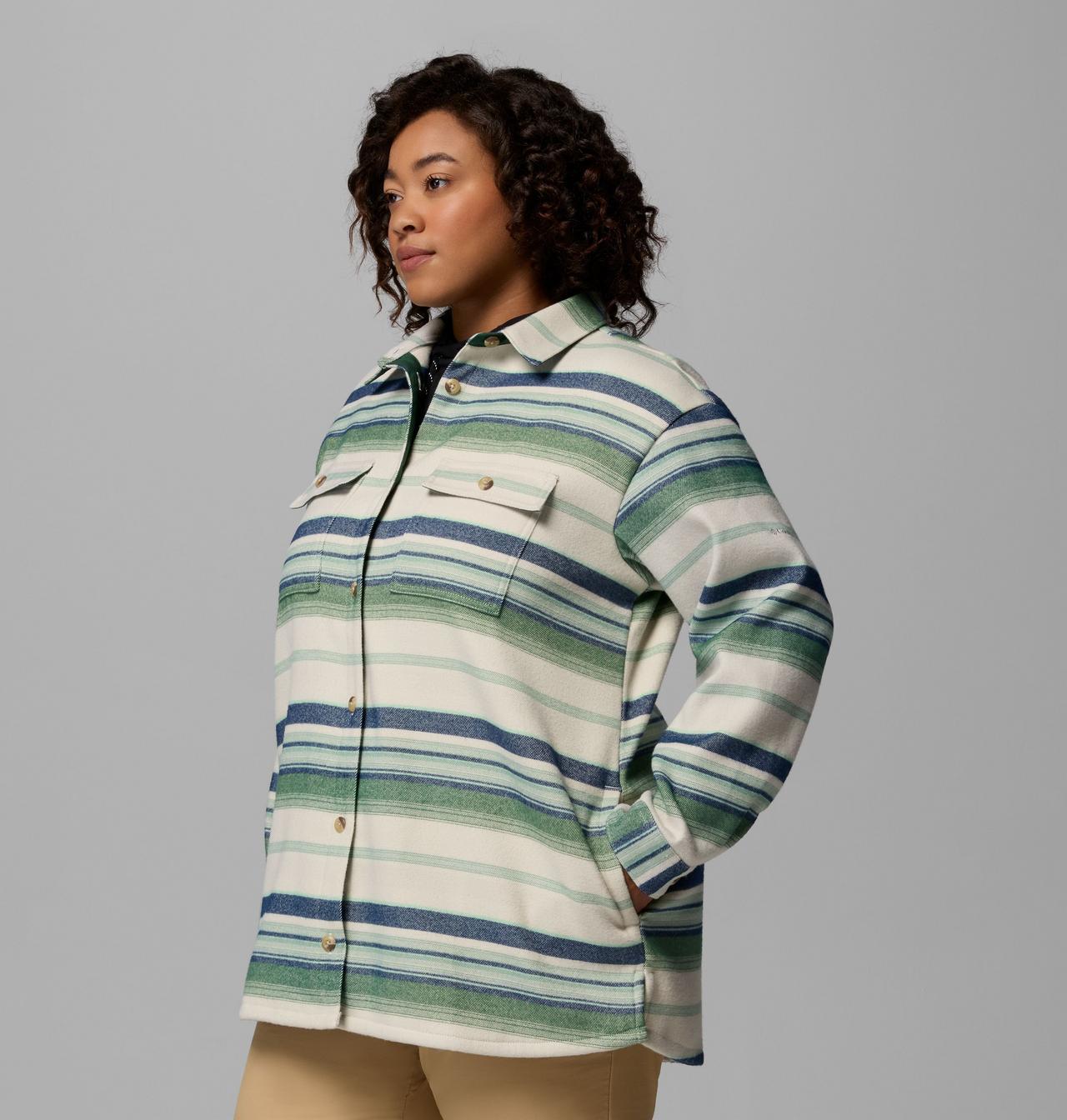 Women's Blue Point Creek™ Shirt Jacket - Plus Size | 376 | 3X 4