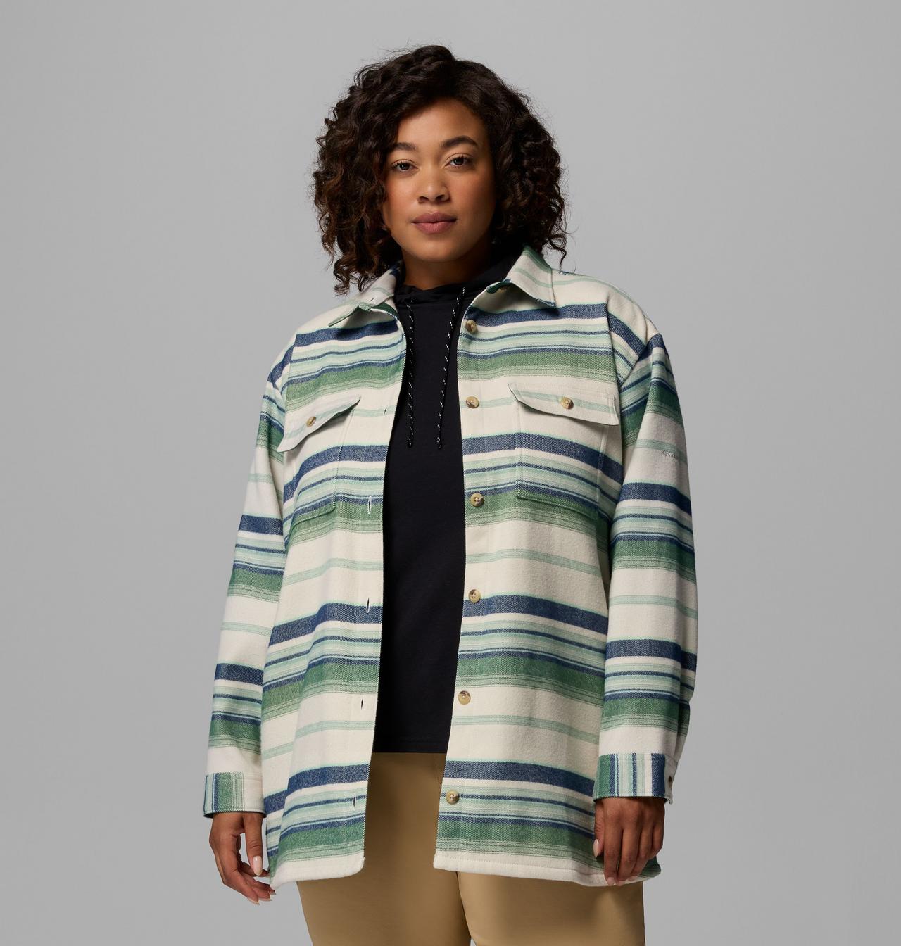Women's Blue Point Creek™ Shirt Jacket - Plus Size | 376 | 3X 5
