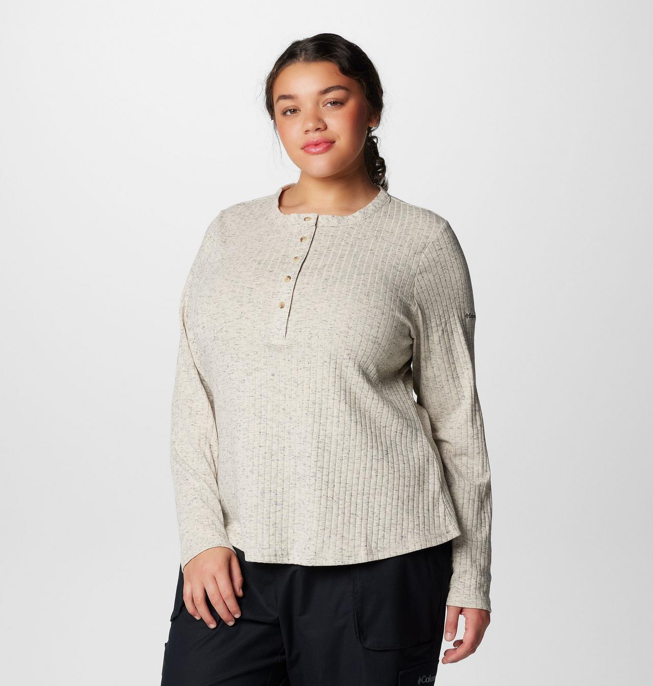 Haut Henley à manches longues Brea Falls™ pour femmes – Grandes tailles 4