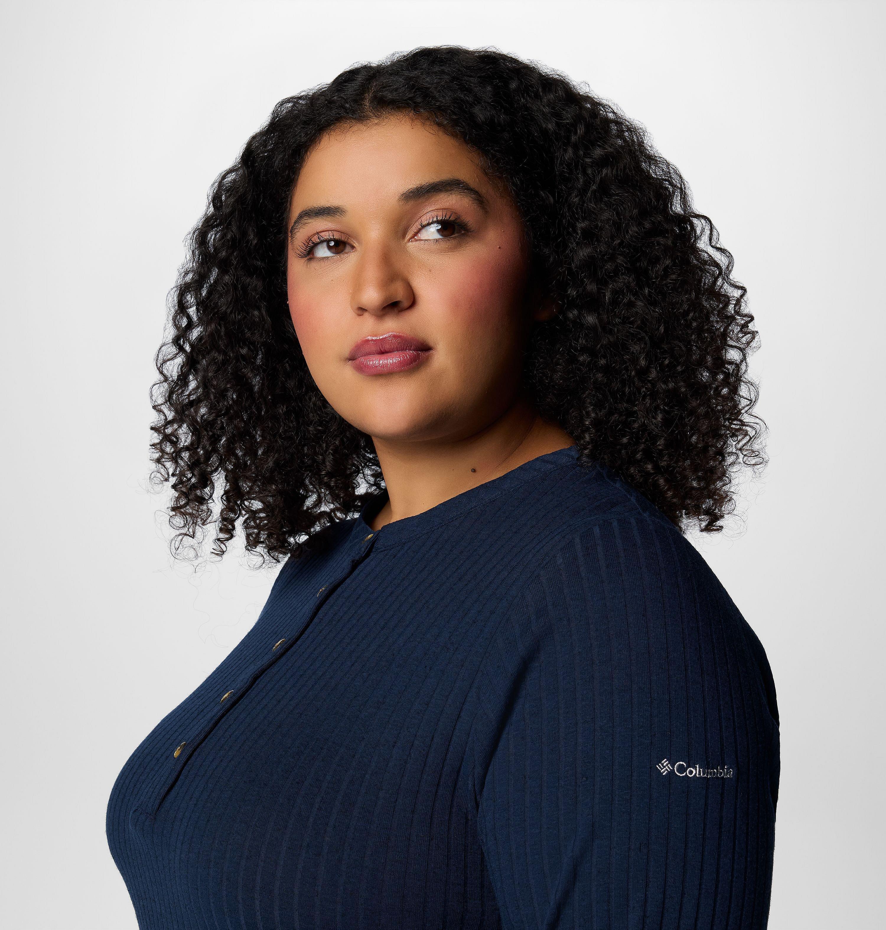 Women's Brea Falls Henley Long Sleeve Shirt - Plus Size 5